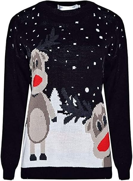 Twin Reinder Christmas Jumper