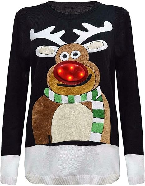 Reinder Light Christmas Jumper