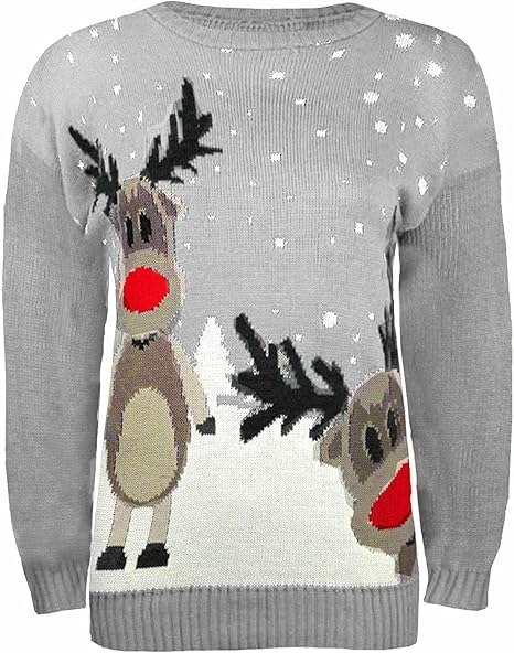 Twin Reinder Christmas Jumper