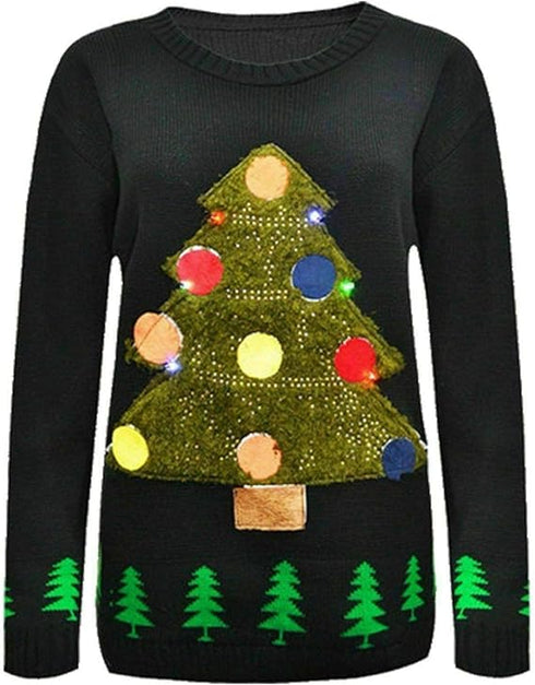Tree Light Christmas Jumper