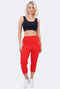 Women Cherry Berry Capri Summer Trouser Pants