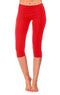 Crazy Chick Girls Dancewear Red Capri Leggings