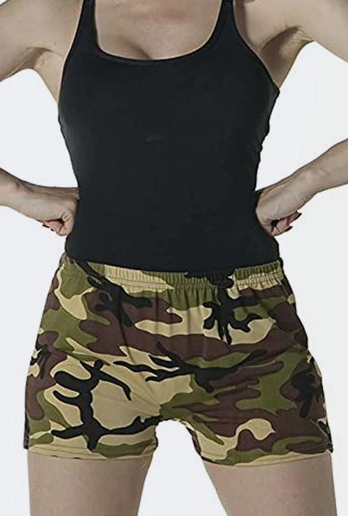 Girls Kids Camouflage Army Hot Pant Shorts