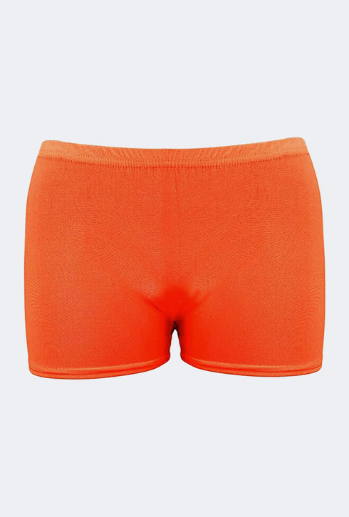 Girls Neon Microfiber Hot Pant Summer Shorts