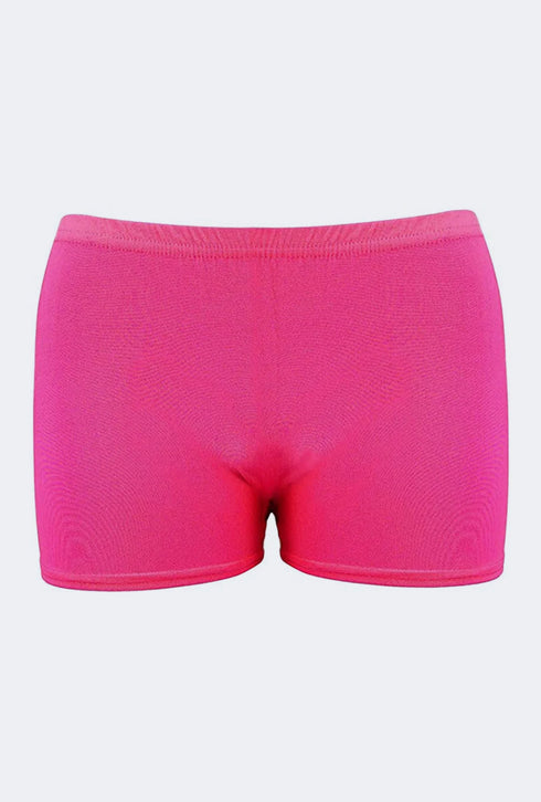 Girls Neon Microfiber Hot Pant Summer Shorts