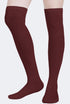 Ladies Girls Over the Knee Plain Socks