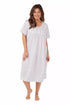 Ladies Floral 3 Button Nightdress MN11