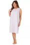 adies PiFloral Sleeveless Poly Cotton Nightdress