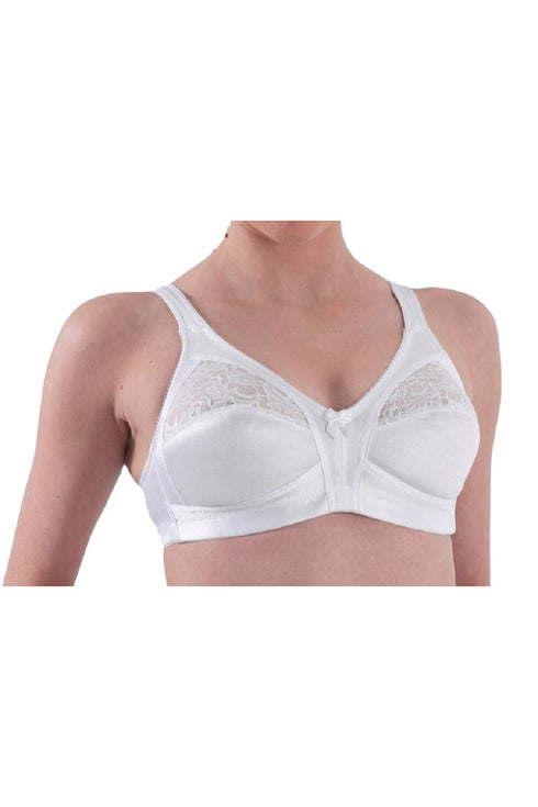 White Firm Control Non Wired Soft Cup Bra