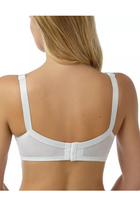 Women White Lace Full Cup Underwired Non Padded Bra