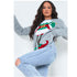 Grey Elf Knitted Christmas Jumper