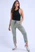 Women Plain Italian Magic Pant Summer Trousers