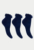 Girls 3 Pairs Ruffled Trim Frilly Lace Ankle Socks