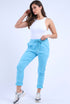 Women Plain Italian Magic Pant Summer Trousers