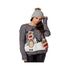 Womens Knitted Twin Reindeer Xmas Jumper