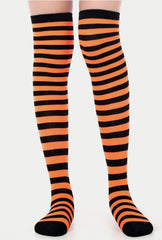 Womens Over The Knee Socks with Stripes
