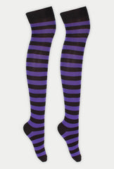 Womens Over The Knee Socks with Stripes